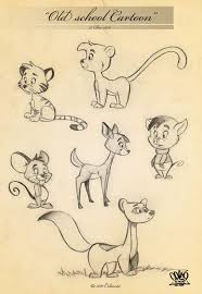 Cute Animals Page 33 Cartoon Sketches Cartoon Drawings Animal Sketches