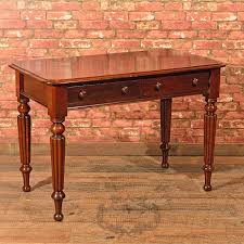Antique Writing Table Victorian Mahogany Desk Side Hall English C 1870
