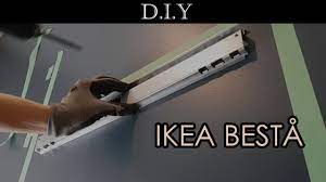 Make sure you choose anchors that hold some weight, at least 50 lbs. How To Install Ikea Besta Wall Unit Cabinets On Drywall Youtube