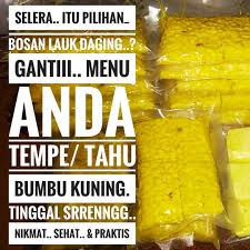 Memasak dengan cara dibacem sebenarnya merupakan pengolahan makanan untuk mengawetkan produk. Tahu Tempe Bumbu Kuning Hal