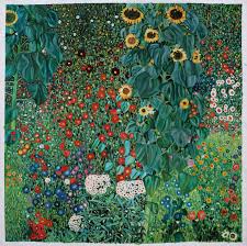 Farm Garden With Sunflowers Gustav Klimt Hand Painted Oil Etsy In 2020 Vibrant Wall Art Gustav Klimt Klimt Paintings