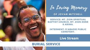 THE BURIAL SERVICE of Jovan Mitchell