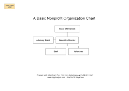 A Simple Nonprofit Organizational Chart
