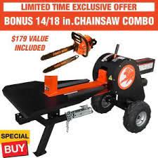 Power King 34 Ton 7 Hp 208cc Gas Horizontal Kinetic Log Splitter With Kohler Pro Engine Pk0303 H The Home Depot Log Splitter Gas Log Splitter Splitter