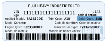 Subaru Touch Up Paint Color Code And Directions For