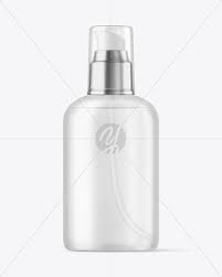 Download Frosted Cosmetic Bottle With Pump Mockup In Bottle Mockups On Yellow Images Object Mockups PSD Mockup Templates