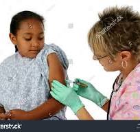 Nurse Giving Shot Scared Little Girl