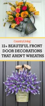 What follows are beautiful photos of front doors along with design ideas we thought may be of interest to you. Front Door Decor Front Door Decorating Ideas