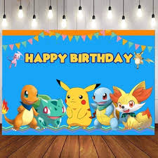 3d animated pokemon background goes best with any types of playing objects of kids. Pokemon Backdrop For Photography Baby Shower Cartoon Cute Pikachu Background Birthday Party Decor Custom Name Photo Shopee Philippines