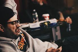 working• writing heavy songs with my homies