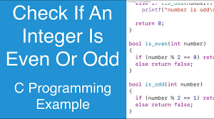 Check If An Integer Is Even Or Odd | C Programming Example - Youtube