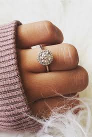 24 Gorgeous Engagement Ring Selfies That Will Make You Want To Get Married Reverie Floating Halo Engagement Ring Round Halo Engagement Rings Real Engagement Rings