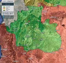 Beşar esed rejimi güçlerinin i̇dlib'in güneyinde ele geçirdiği yerleşimleri geri almak için karadan ilerleyen muhalifler, neyrab köyüne girdi. Idlib Haritasi Bahar Kalkani Harekati Nda Son Durum