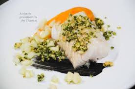Cabillaud Puree Patate Douce Coco Poire Et Crumble De Coriandre Puree Patate Douce Assiette Gourmande Alimentation
