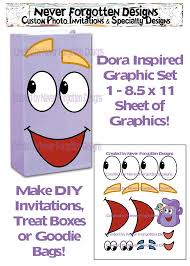 Back Pack Map Dora The Explorer Graphics For You To Diy For Invitations Goodie Bags Treat Bags And More Explorer Birthday Party Third Birthday Party Dora