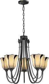 22 W San Antonio 5 Light Pendant Dark Bronze Art Glass Lighting Pendant Lighting Light