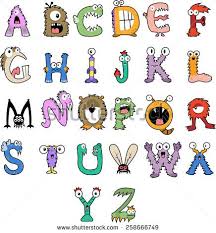 Letras Monstruos Fotos Imagenes Y Retratos En Stock Imagenes De Letras Tipos De Letras Abecedario Modelos De Letras