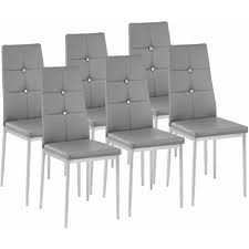 You'll get free shipping right to your door. 6 Dining Chairs With Rhinestones Dining Room Chairs Kitchen Chairs Dining Table Chairs Grey