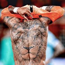 In 2016, he commemorated with a tattoo on. Full Back Lion Tattoo Tatouage Simple Tatoua Tatouage