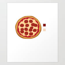 Foodie Pizza Pie Chart Pizza Math Art Print By Stacymccaff