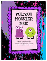 Polygon Monster Food Math Geometry Vocabulary Activity Geometry Vocabulary Activities Math Geometry Geometry Vocabulary