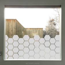 Glasdekorfolie Sechseck Fensterfolie Bienenwabe Fensterfolie Fenster Dekor Fenster