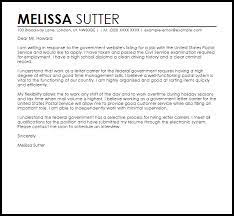 Structure this part of your cover letter like this: Government Job Sample Cover Letter Cover Letter Templates Examples