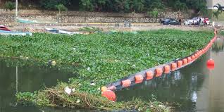 مكافحة الحشائش المائية الحواجز الغازية النباتية المائية Elastec