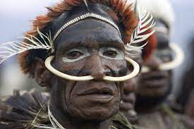 These mysterious lands which seem to rise out of the clouds. Papuan Tribes
