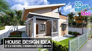 50 two 2 bedroom apartment/house plans | architecture & design. Small House Design With Loft 6x5 Meters 2 Bedroom Youtube