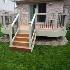 Maybe you would like to learn more about one of these? 36 Tall Vinyl T Rail Kits With Round Or Square Aluminum Balusters For Stairs 32 35 Degree The Deck Barn