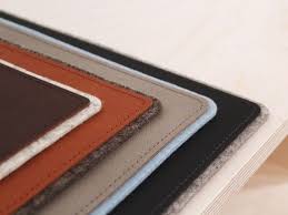 Schreibtischunterlage Aus Filz Zweifarbig Schreibtischunterlage Filzen Lederreste