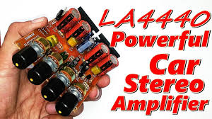 This circuit uses an la4440 and some supporting components to give you much more power, while retaining a small package that you can use. La4440 Hi Power Car Stereo Amplifier Latest Design By Auxtics Technologies Youtube