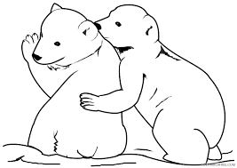 Download or print this amazing coloring page: Baby Polar Bear Coloring Pages Coloring4free Coloring4free Com