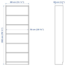 The smaller your trim size, the more pages will be. Billy Bookcase White 31 1 2x11x79 1 2 Ikea
