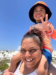 Grandfather and Grandson's First Beach Experience in Panama City Beach