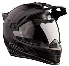 Klim Krios Helmet Front Side View Matte Black Dual Sport Helmet Cool Bike Helmets Helmet