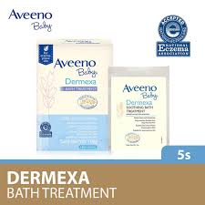 How to give an oatmeal bath pour your homemade oatmeal into a tub of running warm water and stir the water with your hand several times to ensure even distribution. Aveeno Baby Dermexa Soothing Bath Treatment 5x21g Aveeno Guardian Singapore
