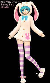This 3d model was originally shared on poly by google. Koron Bunny Ears Hoodie Hatsune Miku Download By Xdreamshardsx On Deviantart