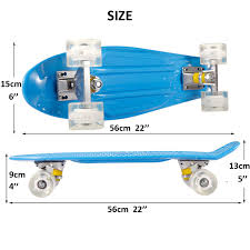 Kids Children 56 15cm Colorful Candy Fish Board Scooter Skateboard Retro Penny Board Flash Wheel Truck Bearings Mini Skate Board Skate Board Aliexpress