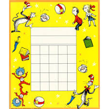 Dr Seuss Cat In The Hat Mini Reward Chart By Eureka