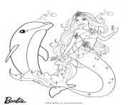 Coloriage barbie sirene 2 source : Coloriage Barbie Sirene Dessin Barbie Sirene Sur Coloriage Info