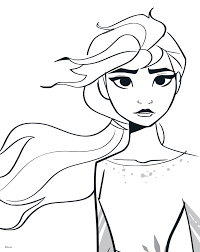 Elsa frozen 2 coloring pages hair down | colouring mermaid. Frozen 2 Coloring Pages Elsa Hair Down Coloring Pages For Kids