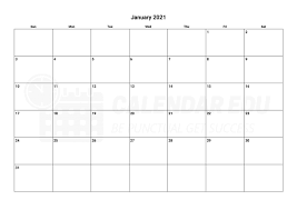 Free printable 2021 calendar in word format. Free January 2021 Calendar Word Blank Printable Docs Files