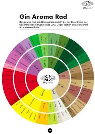 Das Aroma Rad Um Den Geschmack Von Gin Zu Beschreiben Gin Rezepte Gin Coole Getranke