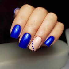 Color azul marino + tonos rosas. Https Xn Decorandouas Jhb Net Unas Azules