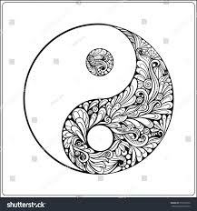 Yin yang tree watercolor print yin yang tree symbol | etsy. Symbol Of Yin And Yang In Gold On Black Royalty Free Stock Vector 519207826 Avopix Com