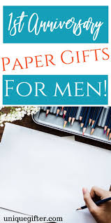 Huffpost may receive a share from purchases made via links on this page. 1st Anniversary Paper Gifts For Men 1st Wedding Anniversary Gift Paper Gifts Anniversary 1st Wedding Anniversary Gift For Him