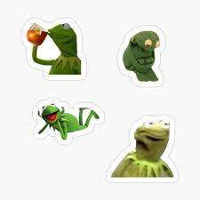kermit sticker pack art board print by pascalesstuff redbubble