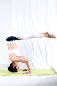 Half Tripod Headstand Ardha Tripadika Sirsasana Main Benefit Is Building Up Core Strength It Strengthens And Stretch Leg Muscles Yoga Girl Abdominal Muscles